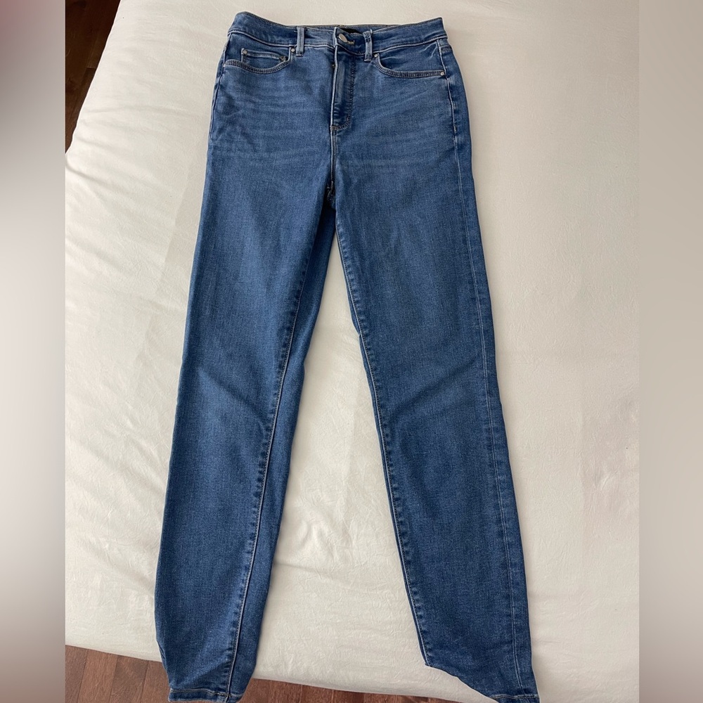 Ann Taylor high waisted straight leg jeans